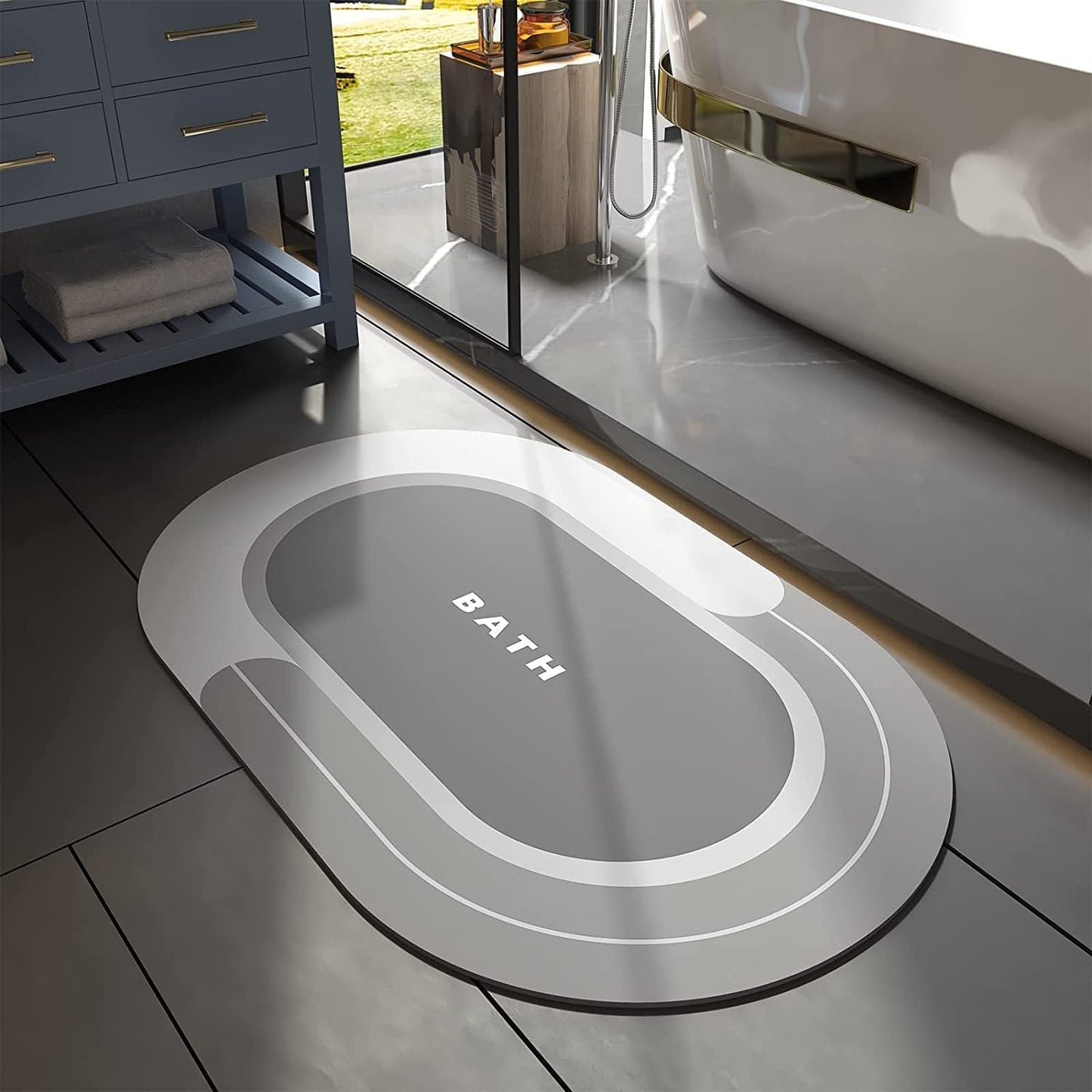Quick Dry Super Absorbent Anti-Skid Bath Mat