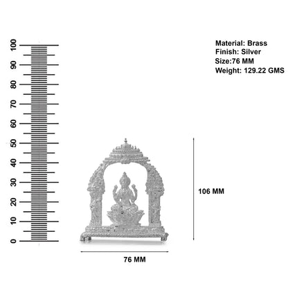 Divine Goddess Lakshmi Idol with Ornate Arch – Handcrafted Pooja Murti for Home & Temple