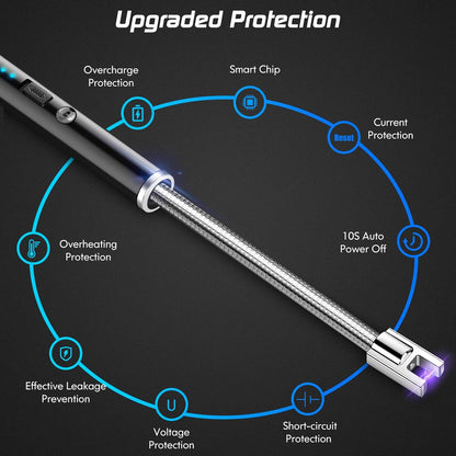 Electric Rechargeable USB Lighter with Flexible Neck