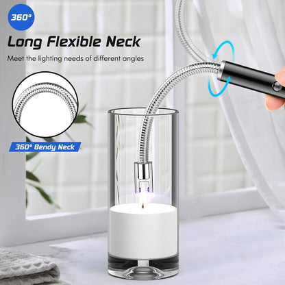 Electric Rechargeable USB Lighter with Flexible Neck