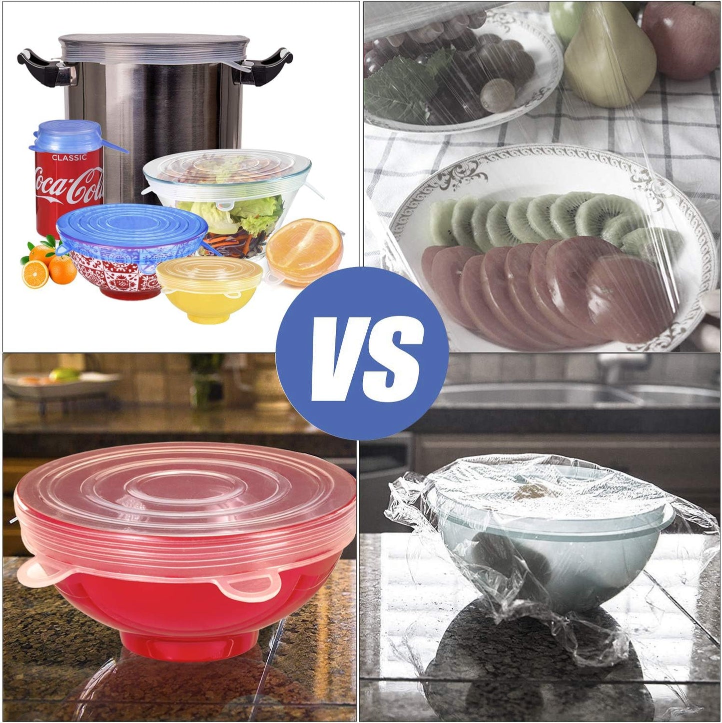 Multipurpose Silicone Lid - Reusable & Microwave Safe