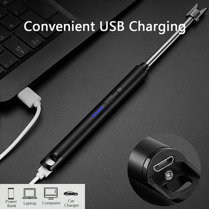 Electric Rechargeable USB Lighter with Flexible Neck