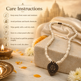 Mere Shyam Pendant with Tulsi Mala