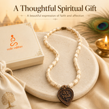 Mere Shyam Pendant with Tulsi Mala