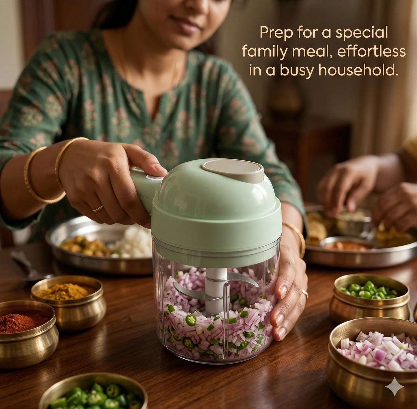 ElectricChopper™ – Portable Electric Chopper | Powerful Blades | Mess-Free Cooking