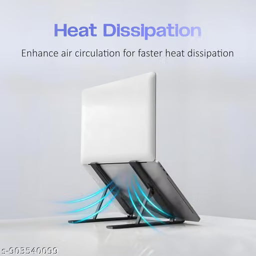 6 Angles Adjustable Aluminum Ergonomic Foldable Portable Tabletop Laptop/Desktop Riser Stand Holder
