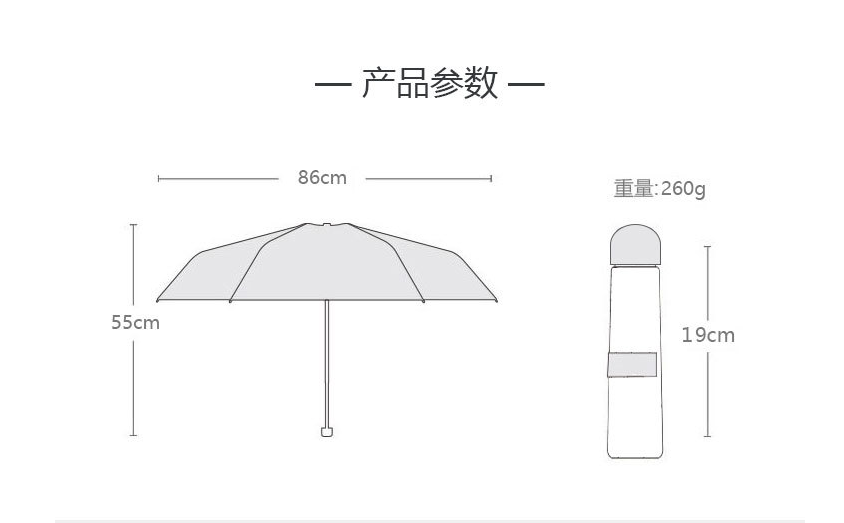 Mini Capsule Shaped  Umbrella