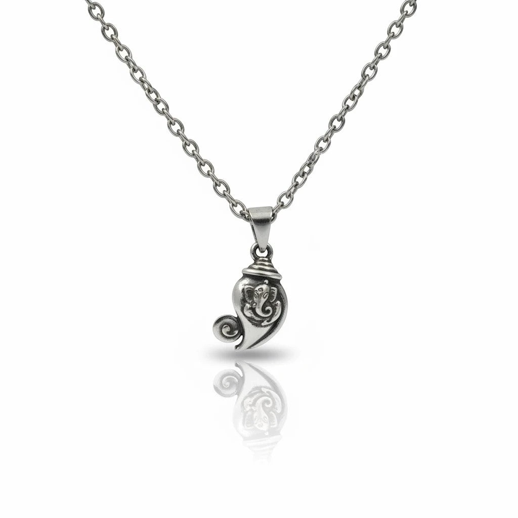 Lord Ganesha Om Artistic Pendant | Spiritual Ganpati Locket | Pendant Only