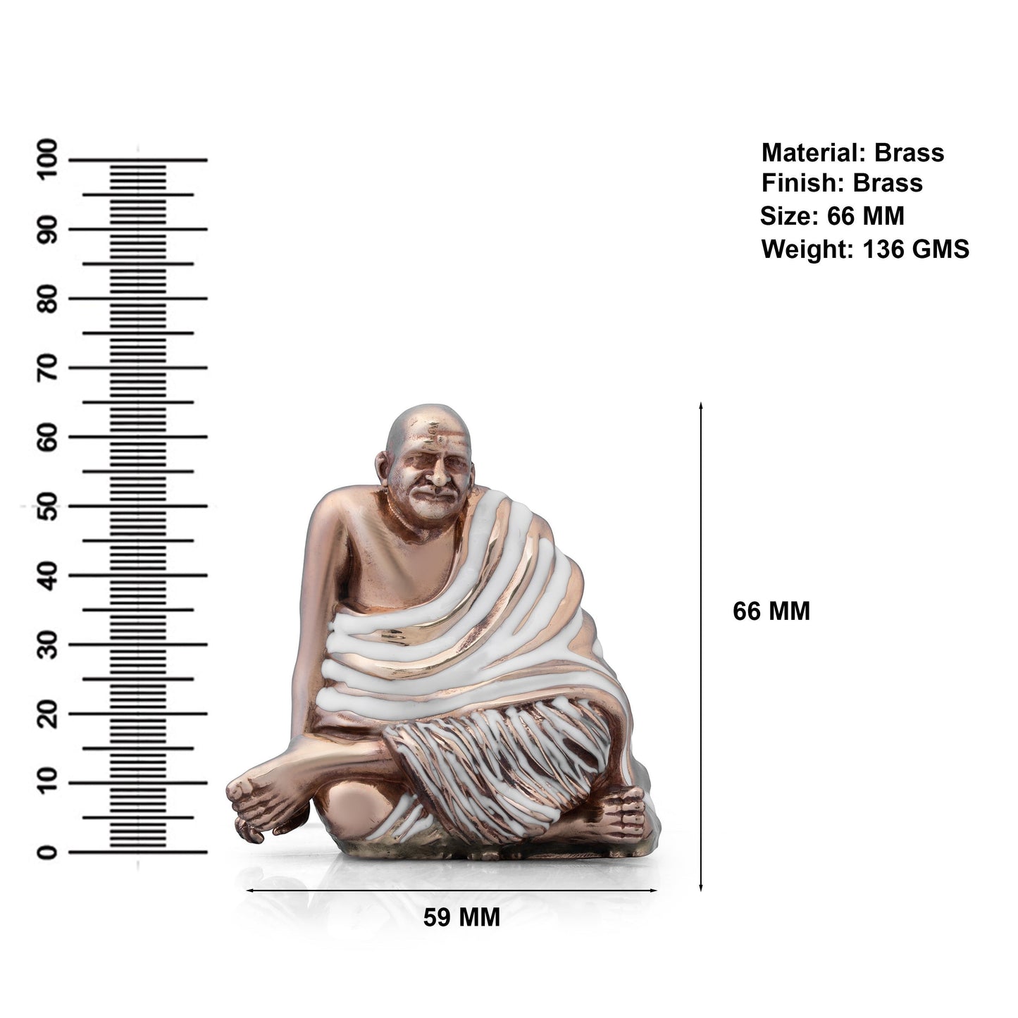 Neem Karoli Baba Idol | Divine Guru Ji Murti for Home, Office & Meditation