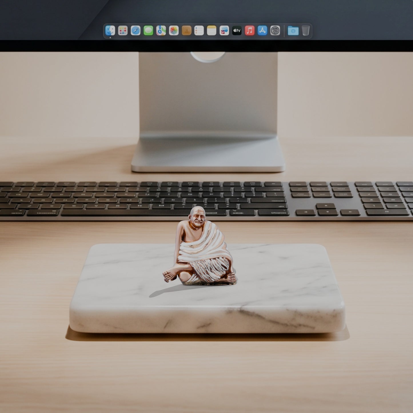 Neem Karoli Baba Idol | Divine Guru Ji Murti for Home, Office & Meditation