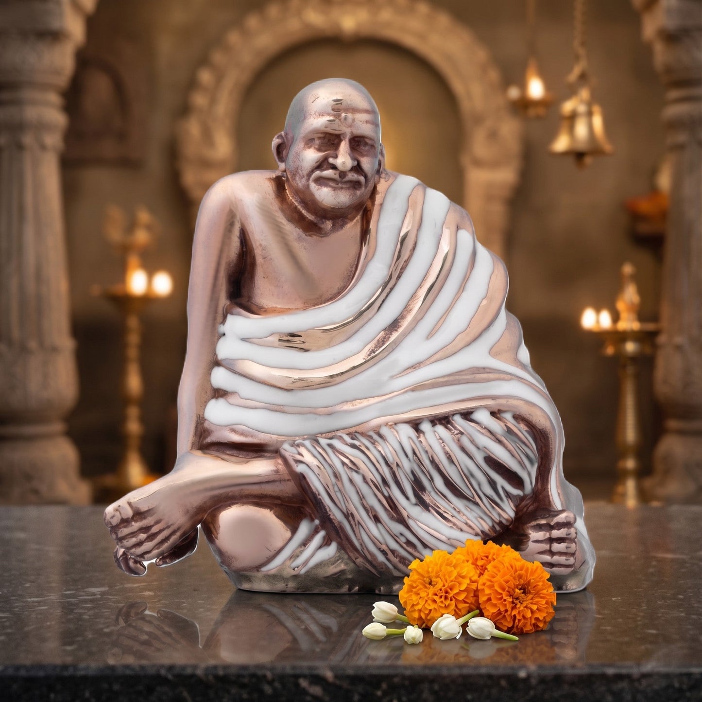 Neem Karoli Baba Idol | Divine Guru Ji Murti for Home, Office & Meditation