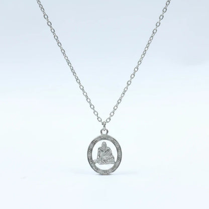 Neem Karoli Baba Dhoti Pose Silver Pendant | Ram Ram Guru Ji Locket for Daily Wear