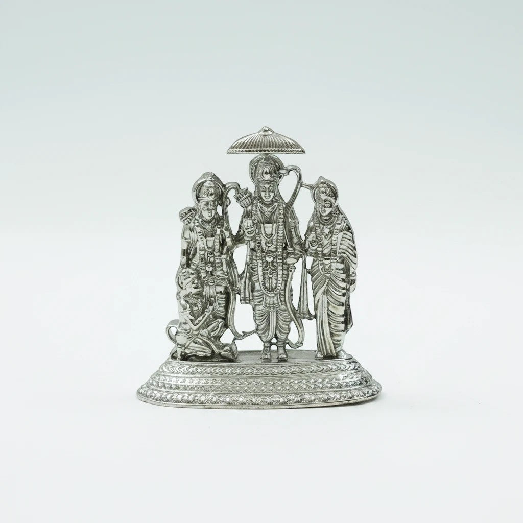 Ram Darbar Idol – Lord Ram, Sita, Lakshman & Hanuman Murti for Pooja & Home Mandir