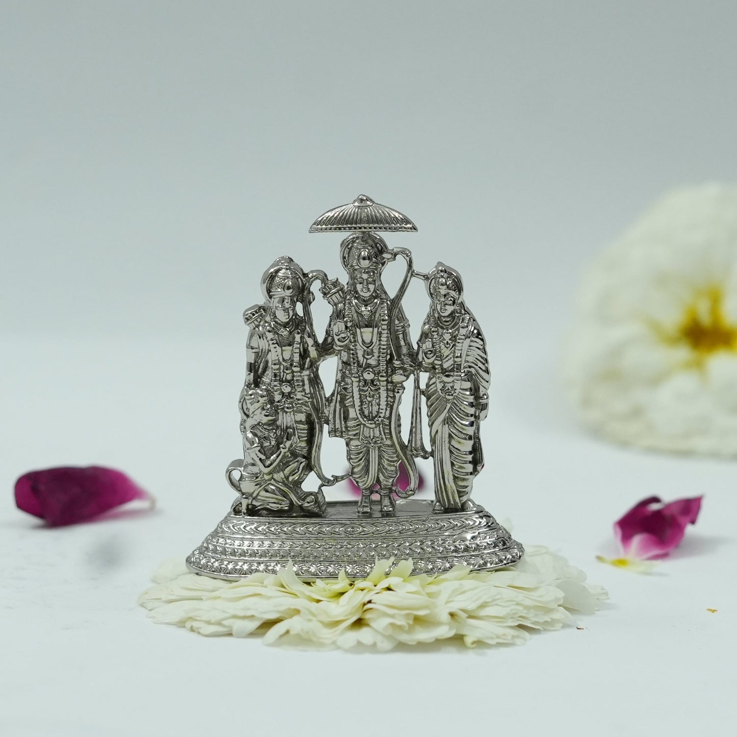 Ram Darbar Idol – Lord Ram, Sita, Lakshman & Hanuman Murti for Pooja & Home Mandir