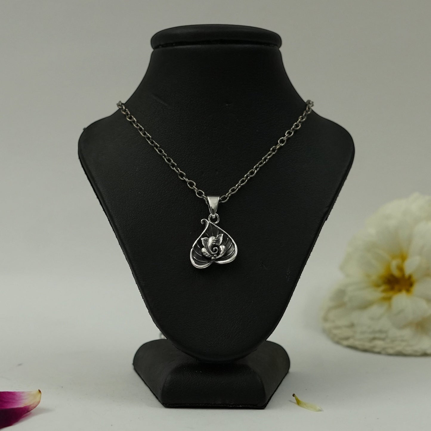 Silver Plated Brass Lord Ganesha Pendant | Ganpati Locket | Pendant Only