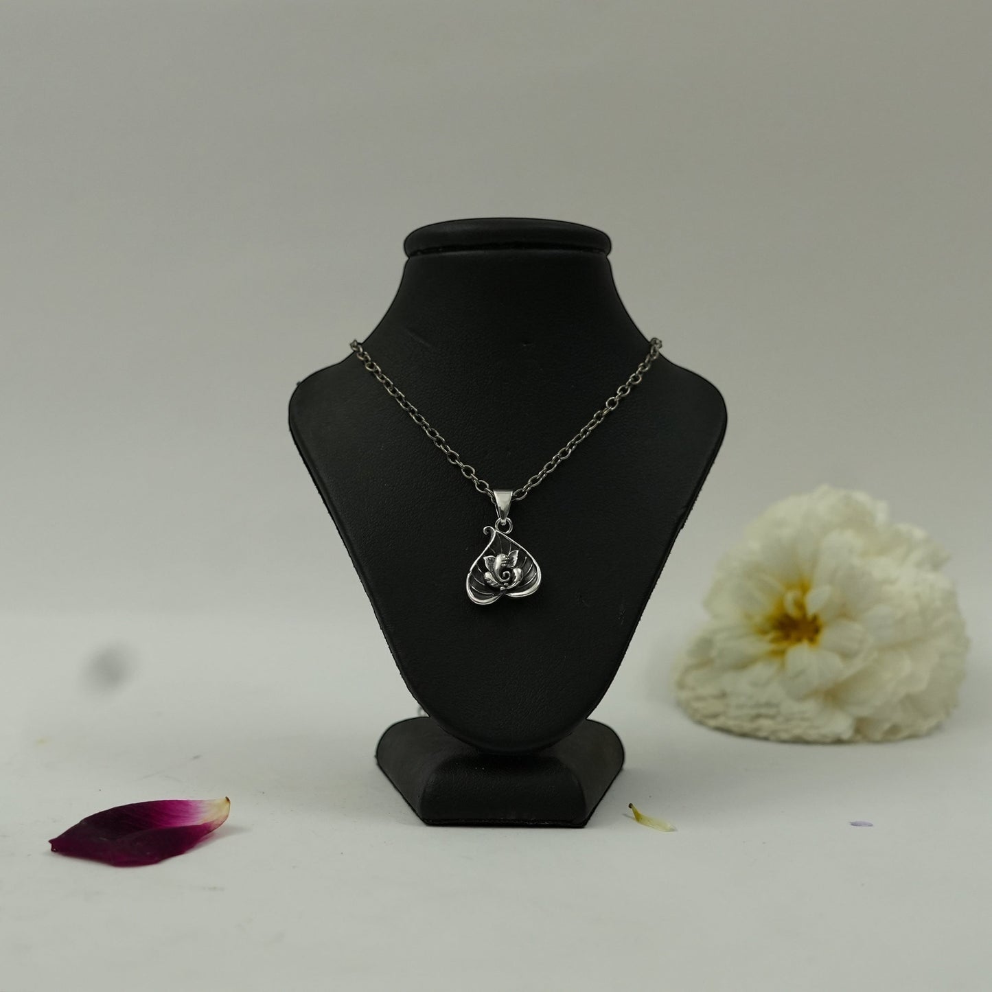 Silver Plated Brass Lord Ganesha Pendant | Ganpati Locket | Pendant Only