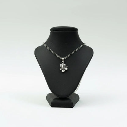 Silver Plated Brass Lord Ganesha Pendant | Ganpati Locket for Prosperity & Protection | Pendant Only