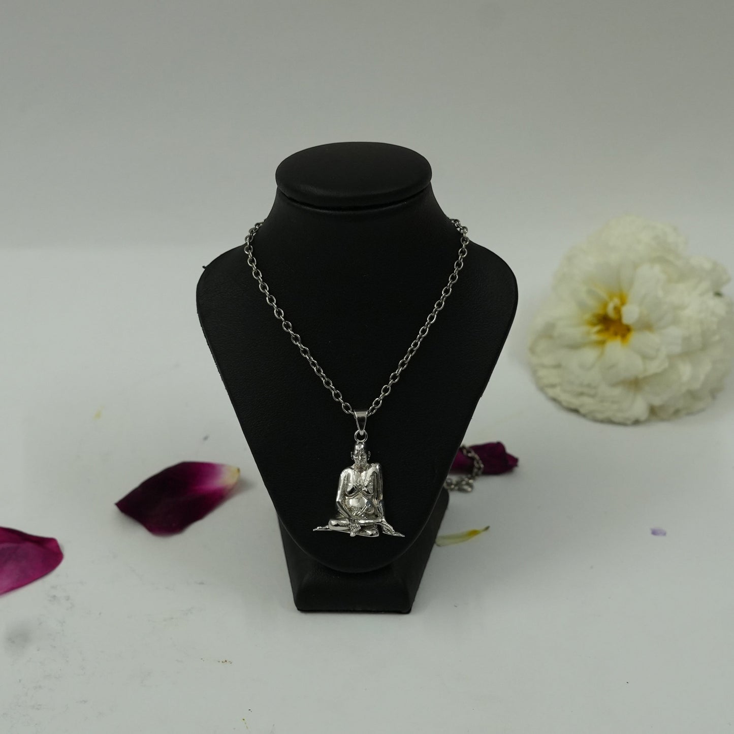 Silver Plated Brass Shree Swami Samarth Ji Pendant | Divine Swami Samarth Locket | Pendant Only