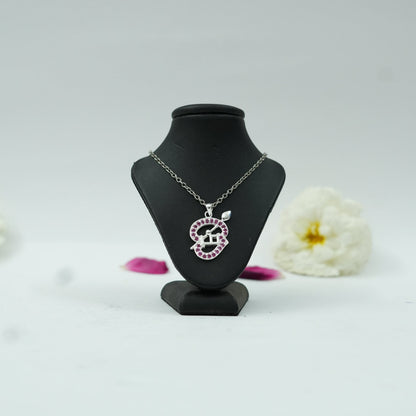 Tamil Om (ஓம்) Pendant with Silver Finish | Sacred South Indian Om Spiritual Pendant