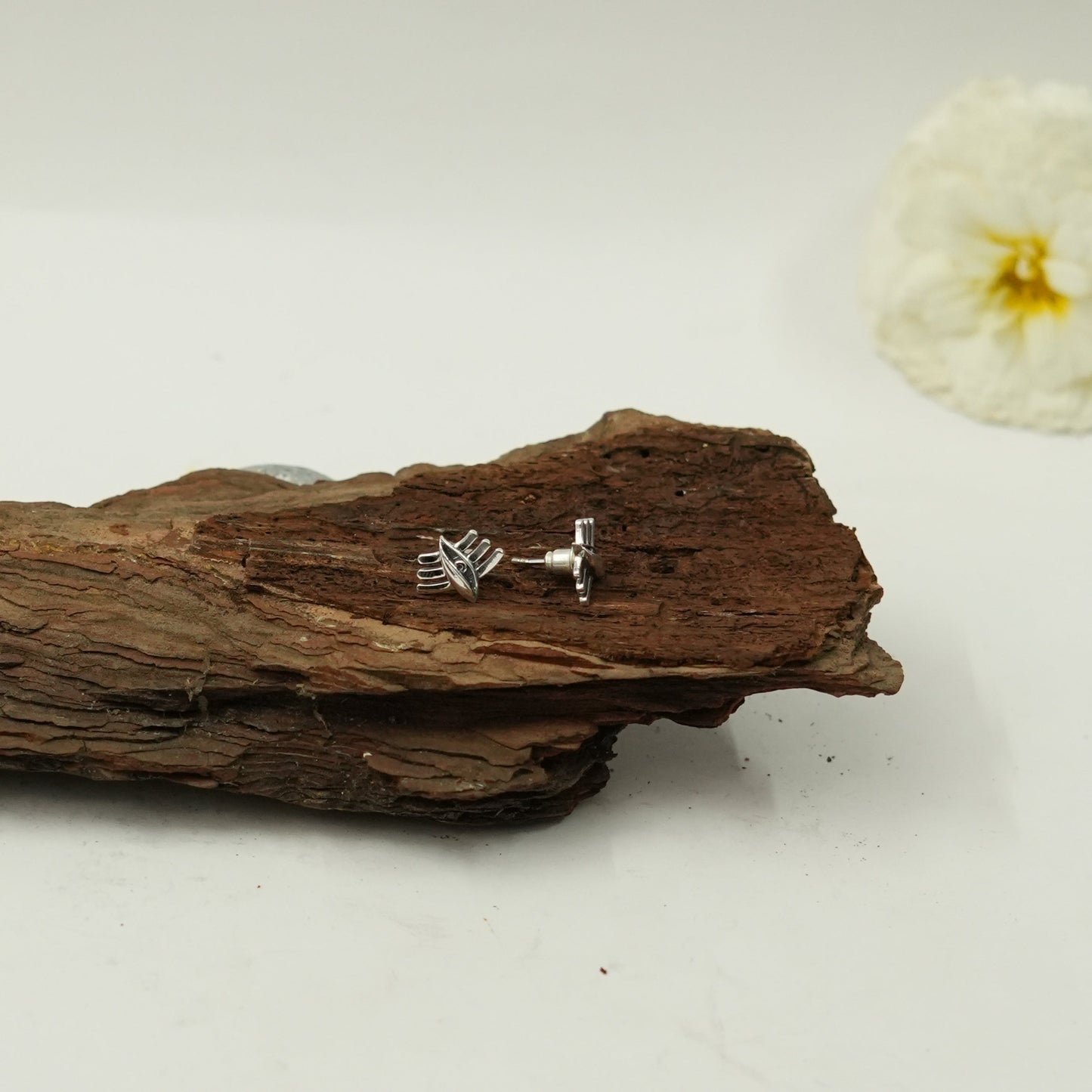 Third Eye Stud Earrings | Lord Shiva Inspired Spiritual Earrings | Unisex Devotional Jewellery