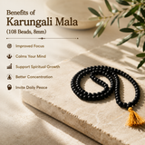 Natural Unpolished Karungali Mala