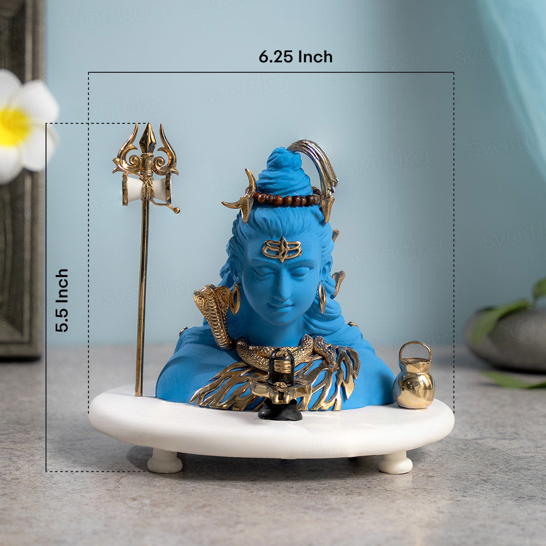 Neelkanth Shiva Idol in Deep Meditation