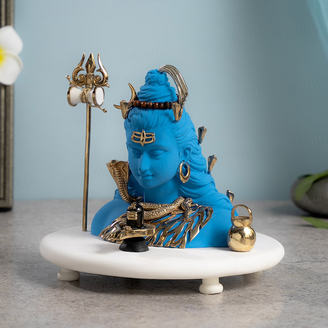 Neelkanth Shiva Idol in Deep Meditation