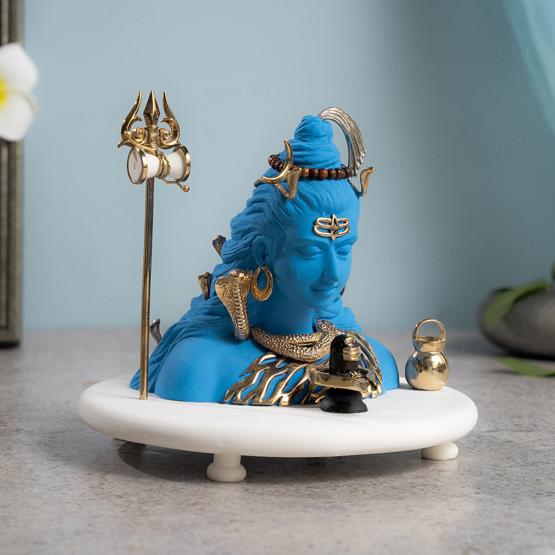 Neelkanth Shiva Idol in Deep Meditation