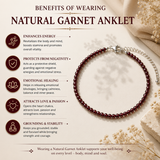 Natural Garnet Anklet
