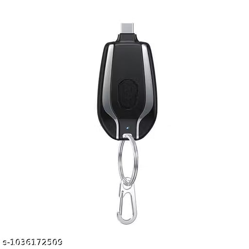 1500mah Key Chain Portable Chargers 10w Type c Output Outdoor Pocket Emergency Power Bank Type C