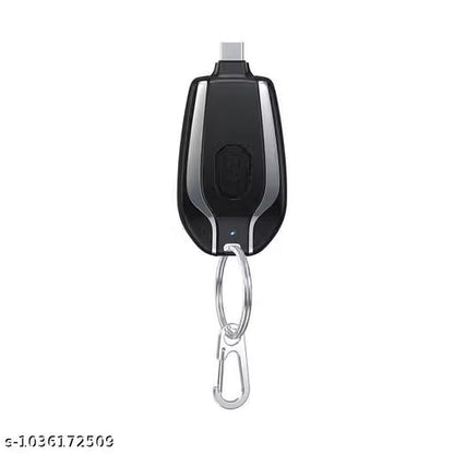 1500mah Key Chain Portable Chargers 10w Type c Output Outdoor Pocket Emergency Power Bank Type C