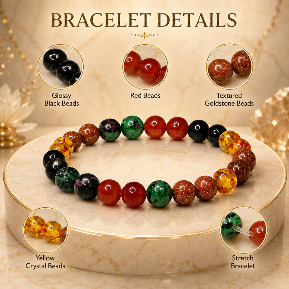 Ruling Number 1 | Crystal Bracelet | Numerology Bracelet - 8mm