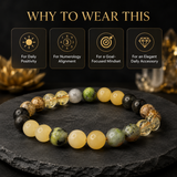 Ruling Number 3 | Crystal Bracelet | Numerology Bracelet - 8mm