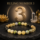 Ruling Number 3 | Crystal Bracelet | Numerology Bracelet - 8mm