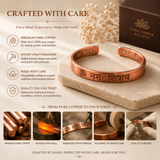 Om Namah Shivaya Copper Bracelet