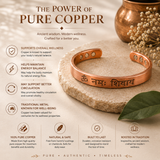 Om Namah Shivaya Copper Bracelet