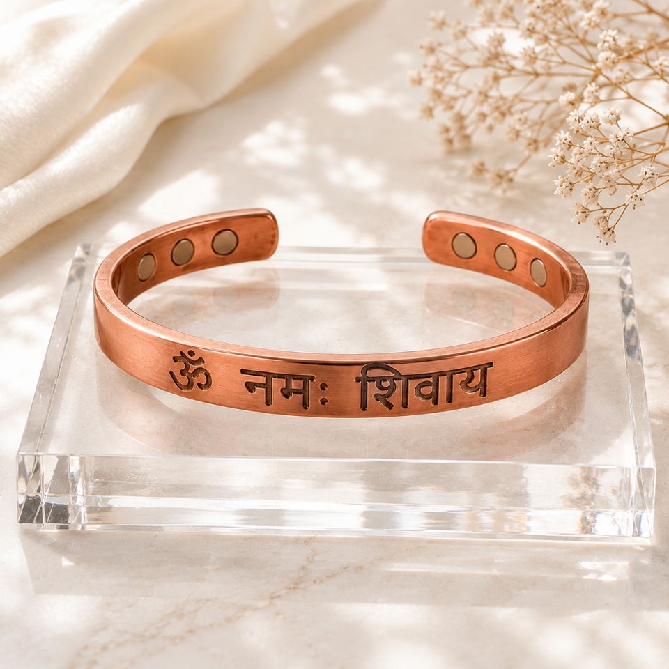 Om Namah Shivaya Copper Bracelet