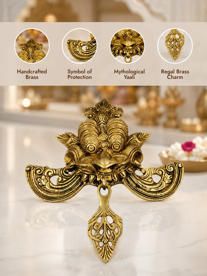 Brass Yaali Nazar Battu for Home Entrance
