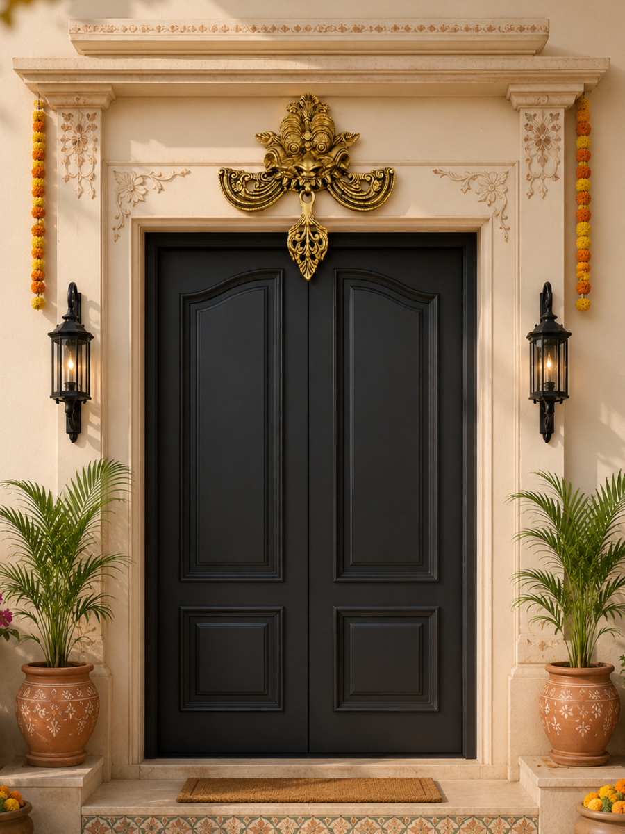 Brass Yaali Nazar Battu for Home Entrance