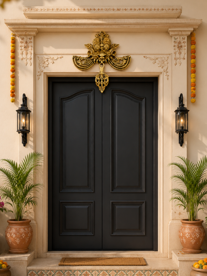 Brass Yaali Nazar Battu for Home Entrance