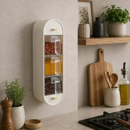 Wall Mounted Spice Organizer – Save Space & Keep Ingredients Visible