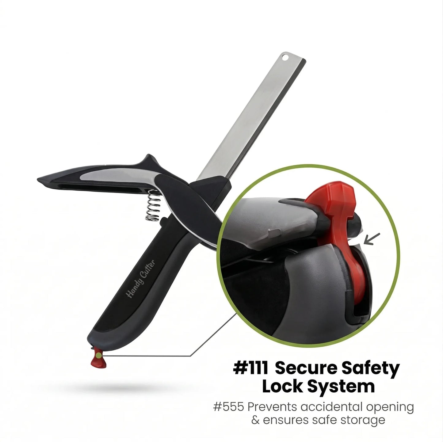 Clever Cutter - 2-in-1 Smart Scissors | Zero-Counter-Mess | Instant-Food Slicer
