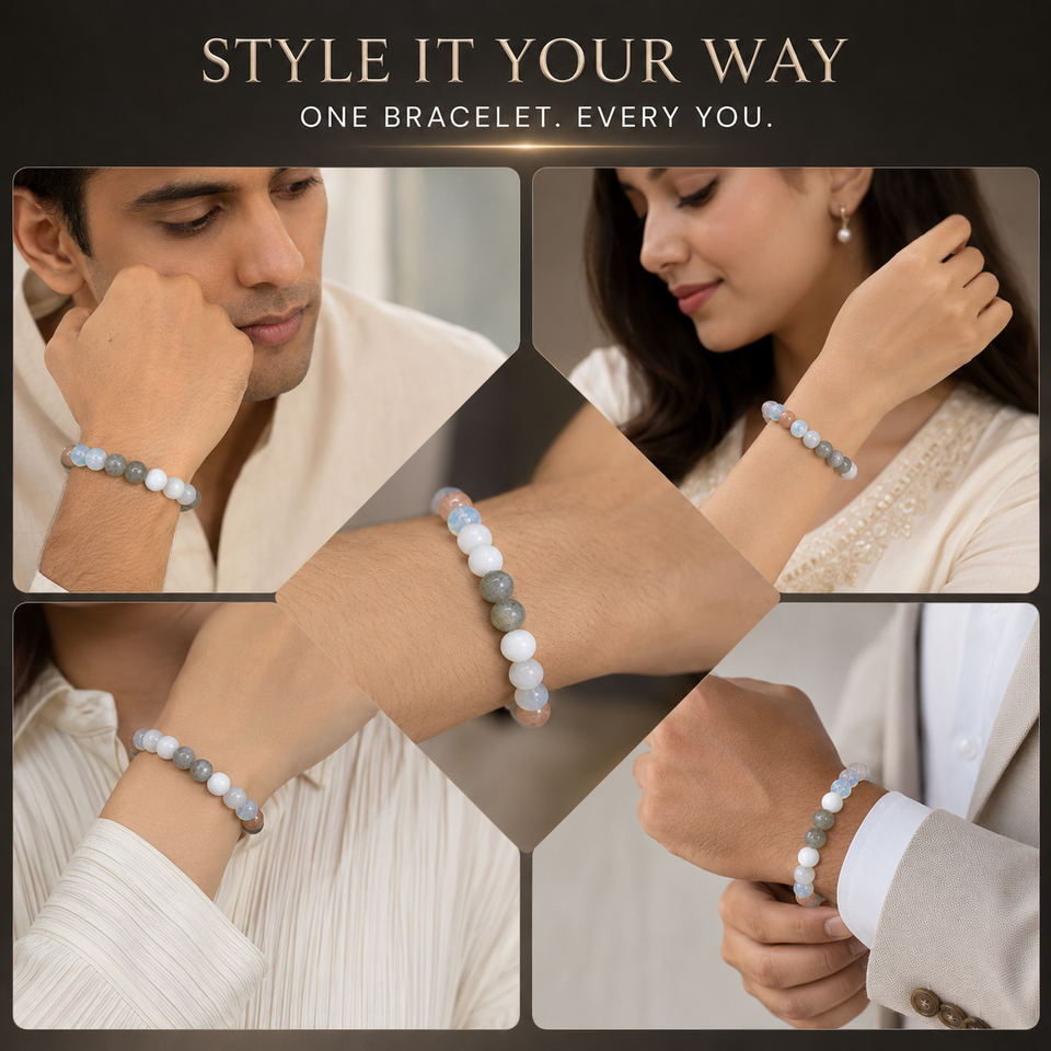 Ruling Number 2 | Crystal Bracelet | Numerology Bracelet - 8mm