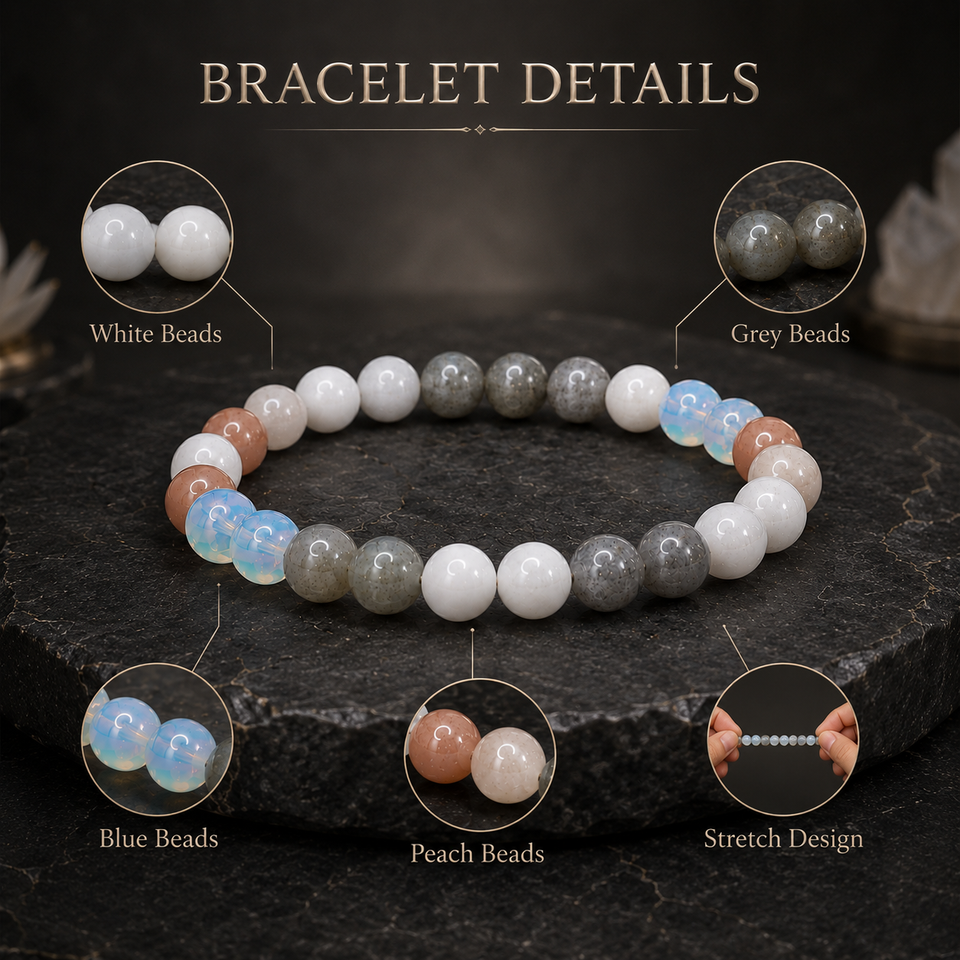 Ruling Number 2 | Crystal Bracelet | Numerology Bracelet - 8mm