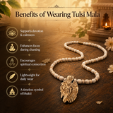 Radha Krishna Pendant Tulsi Mala
