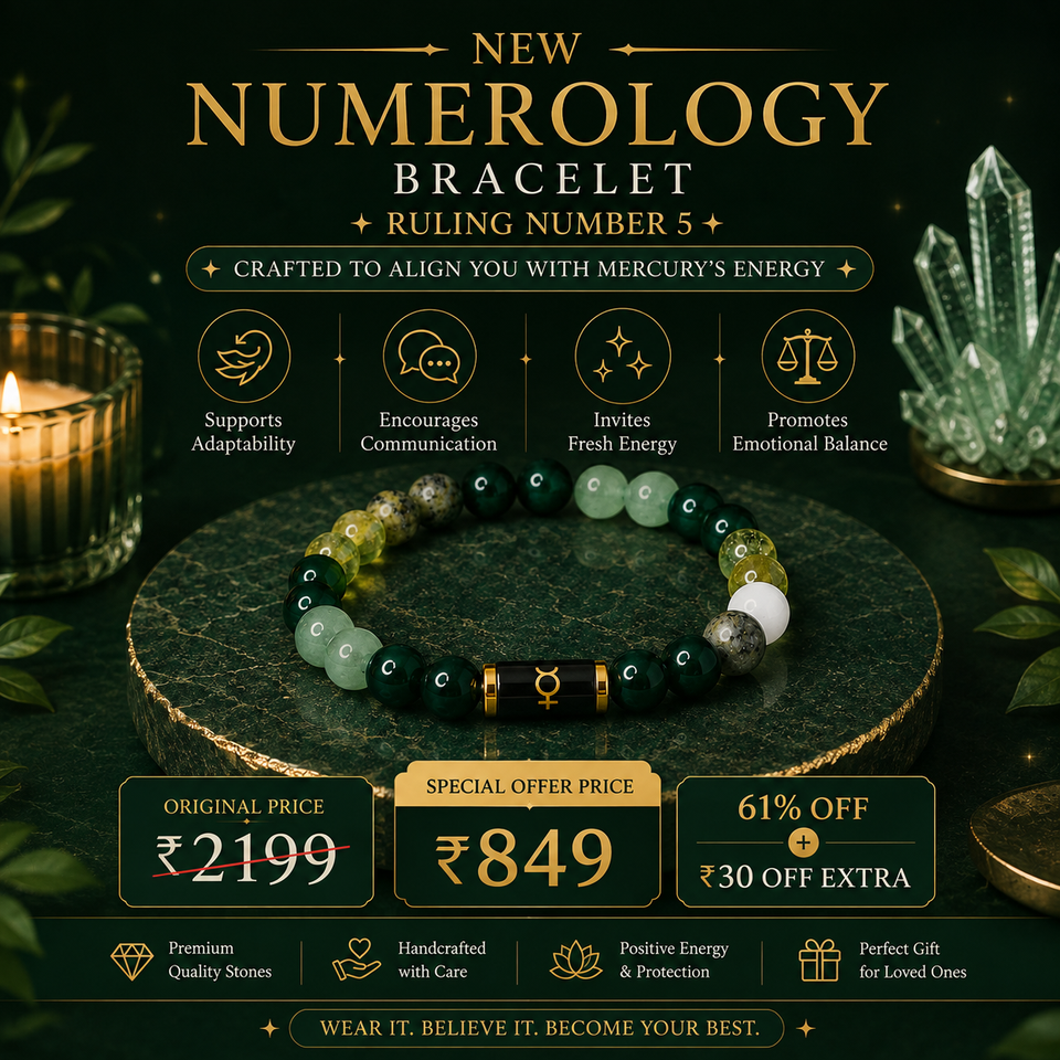 Numero Bracelet – Ruling Number 5 (Mercury)