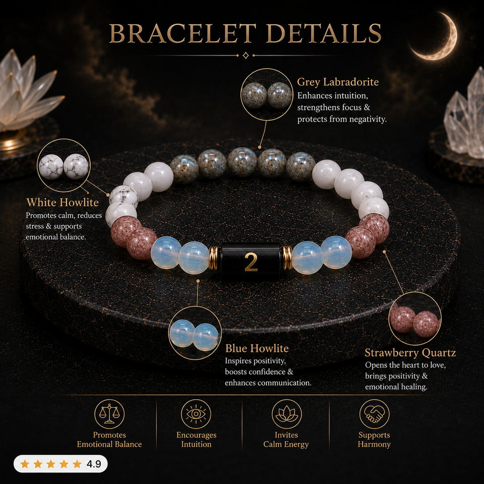 Numero Bracelet – Ruling Number 2 (Moon)
