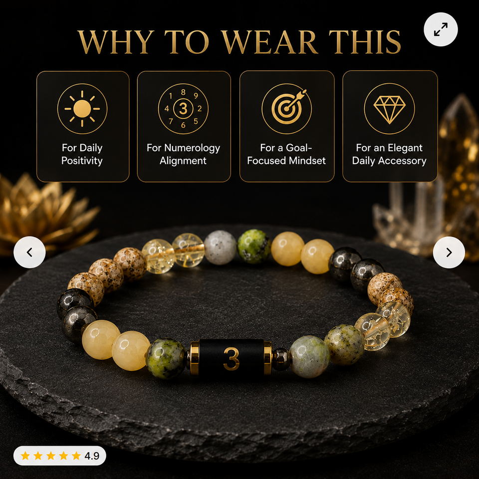 Numero Bracelet – Ruling Number 3 (Jupiter)