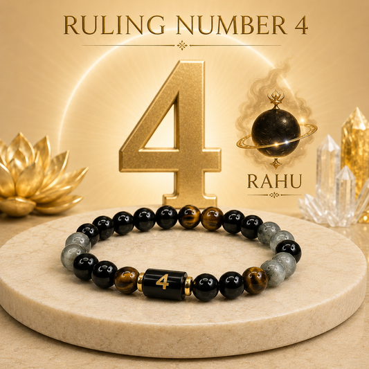 Numero Bracelet – Ruling Number 4 (Rahu)
