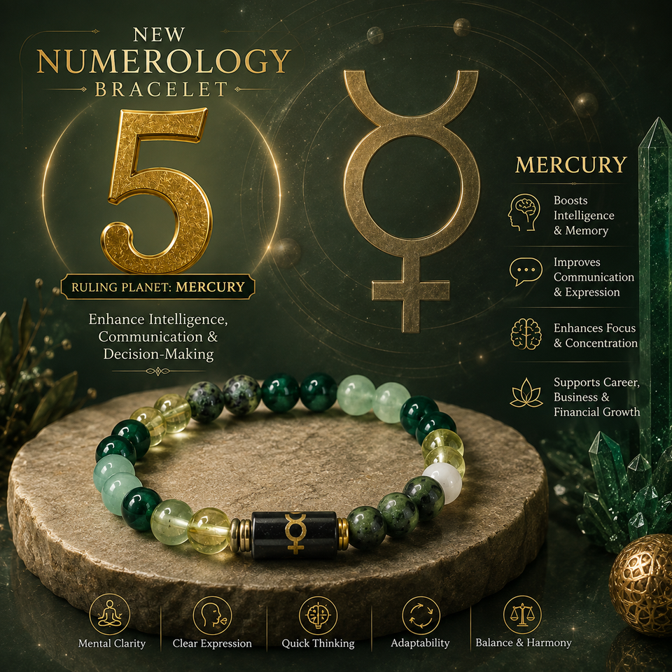 Numero Bracelet – Ruling Number 5 (Mercury)